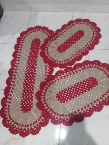 Jogo de cozinha crochê