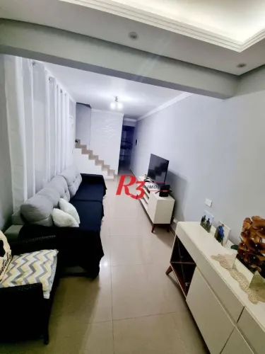 Sobrado à venda, 90 m² por R$ 360.000,00 - Caneleira - Santos/SP