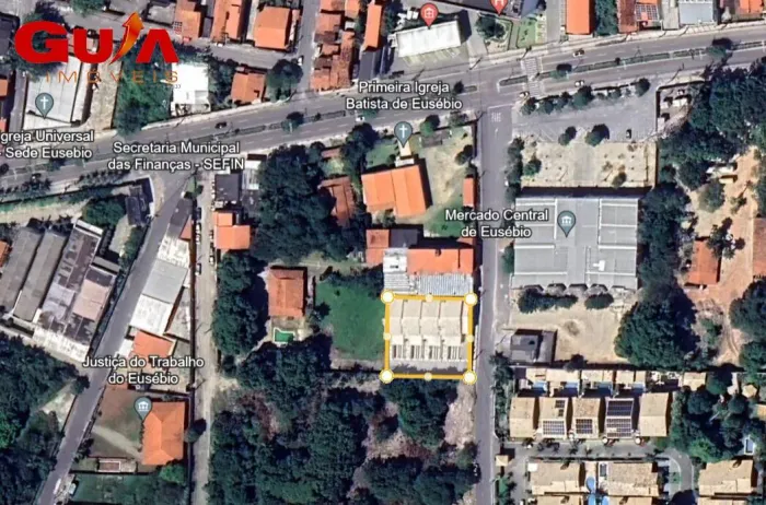 Terreno no centro do Eusébio em frente ao Mercado Central