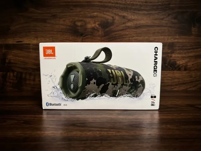 Jbl charge 6 camuflada, nova
