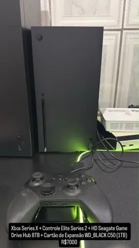 Xbox Series X + Controle Elite Series 2 + 2 expansões de memória