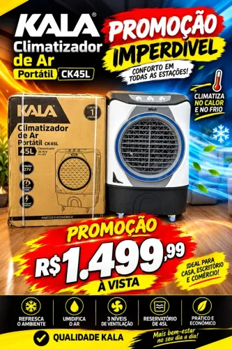 CLIMATIZADOR KALA 45 LITROS NOTA FISCAL E GARANTIA *44