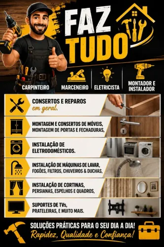 (Faz tudo) Montagens instalações e Consertos.