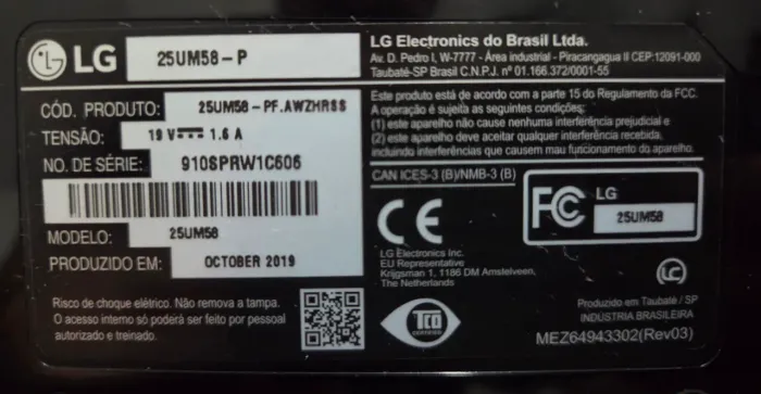TV LG 25um58-p-pf.awzhrss