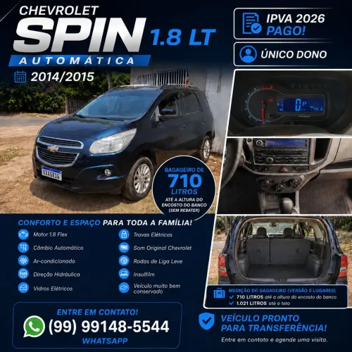 Chevrolet Spin LT 1.8 8V Econo.flex 5P Aut. 2015