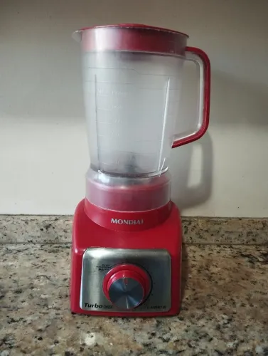 Liquidificador Mondial Turbo Inox 1000W Vermelho