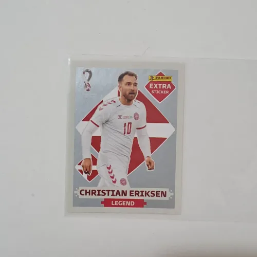 FIGURINHA EXTRA STICKER Christian Eriksen PRATA