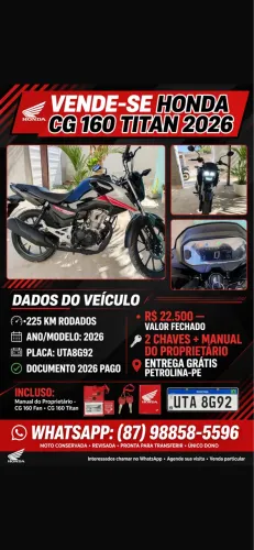 Titan 160 emplacada
