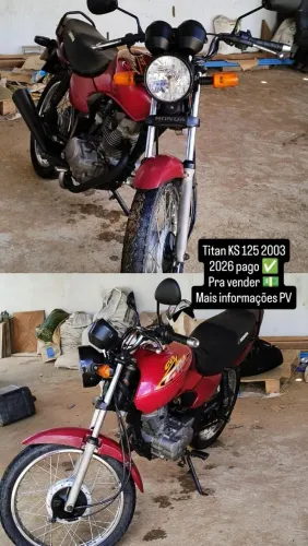Titan ks 125 2003, em dia