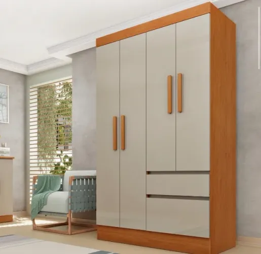 Roupeiro Celeste 1,08 m com 4 Portas