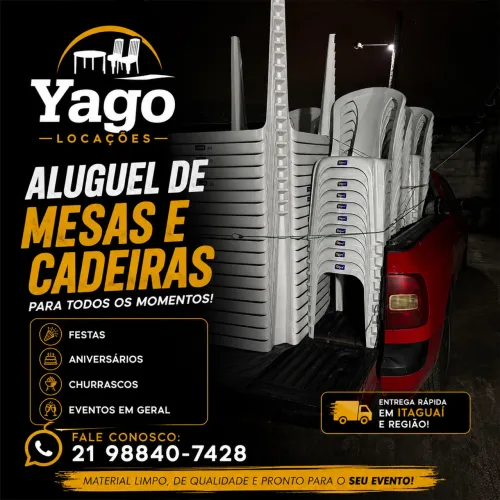 Locação de Mesas e Cadeiras em Itaguaí