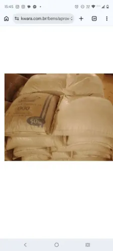 Granulado de borracha para gramas sintéticas - 4 a 5,6 toneladas .