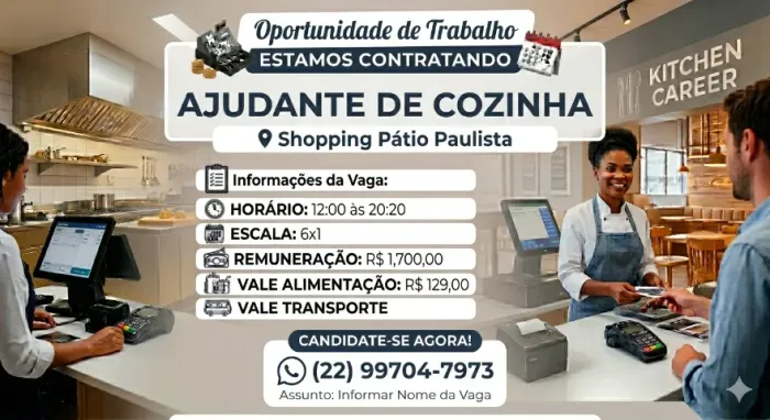 Ajudante de Cozinha