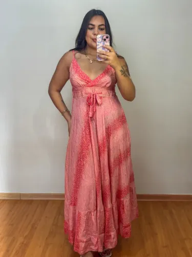 Vestido Indiano Coral