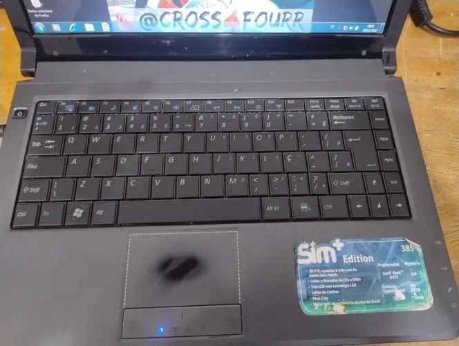 Notebook Sim 385. Funcionando