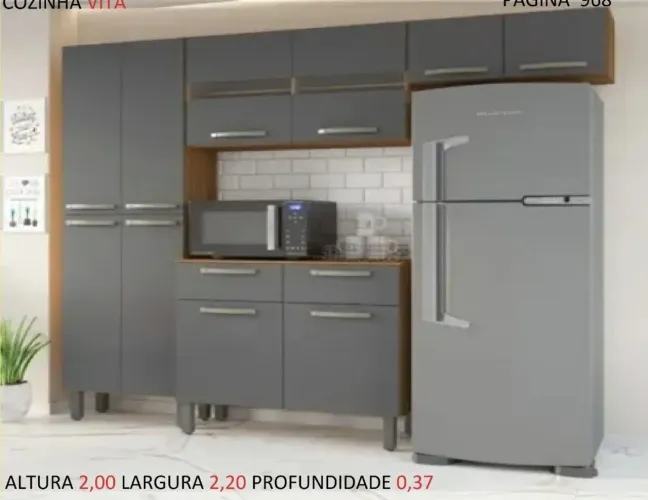 Cozinha completa com balcão