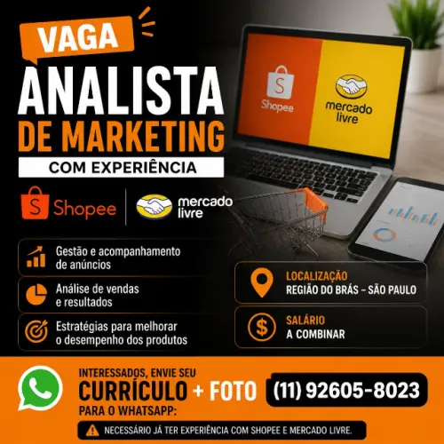 VAGA: ANALISTA DE MARKETING