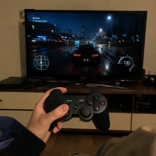 Controle de PS3 com cabo carregador