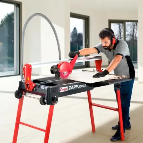 Cortadora de piso cortag 1250 elétrica  corte 45 preciso