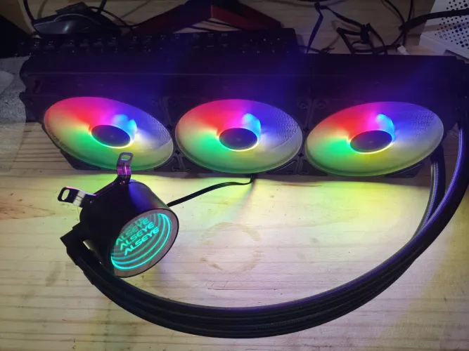 Water Cooler 360mm Rainbow Semi Novo + Pasta Térmica