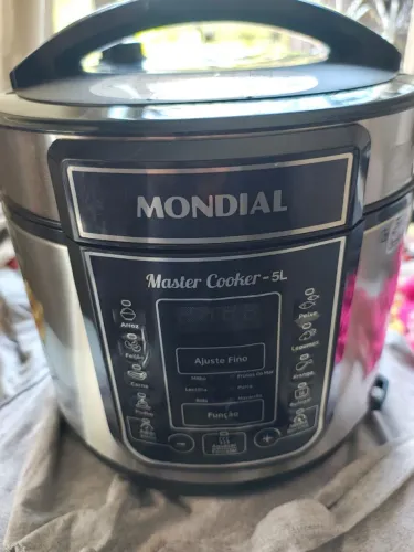 Panela (NOVA)de Pressão elétrica Mondial 5 litros com alça quebrada
