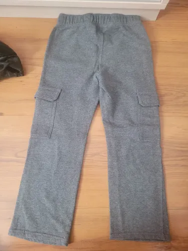Calça moletom Cinza Criança- 5/6 anos