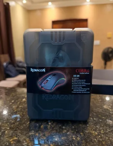 Mouse Gamer Redragon Cobra RGB 12.400DPI 8 Botões Programáveis