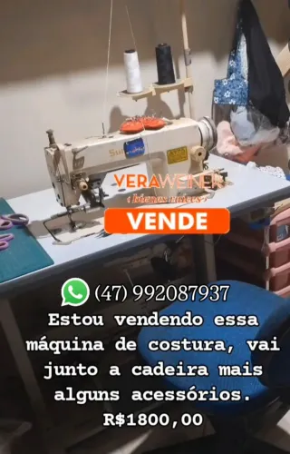 Reta industrial, cadeira e acessórios R$1800,00