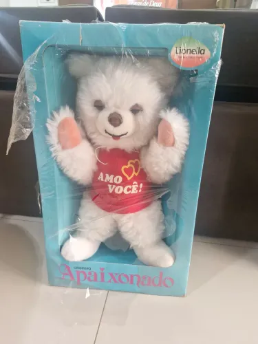 Vintage - Ursão Apaixonado para toda a eternidade- Amo Você Lionella - modelo Maior - 60cm