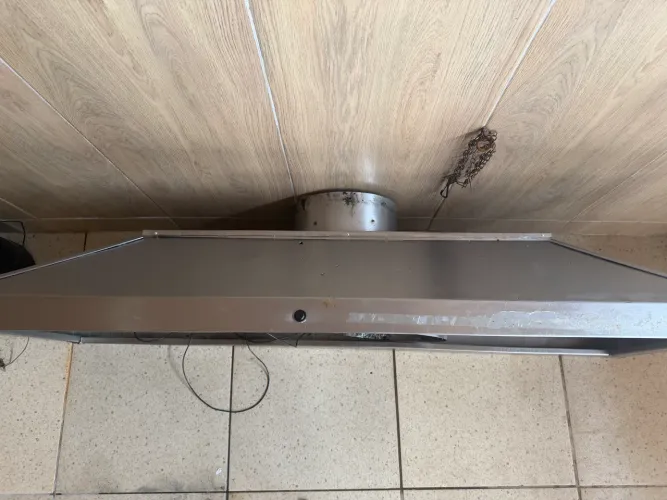 Coifa em inox com chaminé