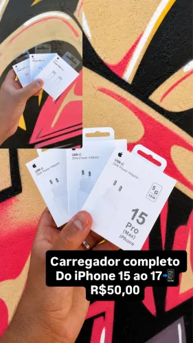 Carregador turbo do iPhone 15 ao 17