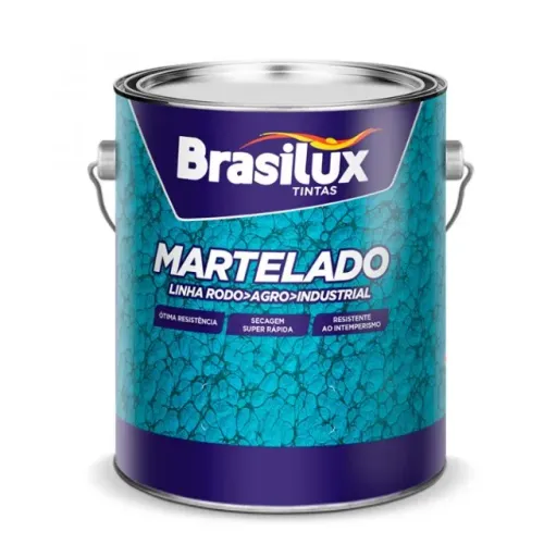ESMALTE MARTELADO 3,6L BRASILUX POLAR TINTAS (61)3579-3030