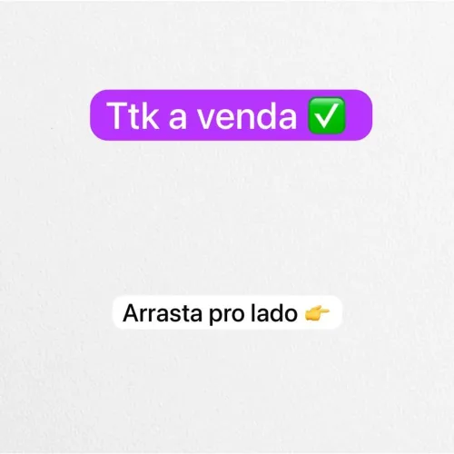 Página do tiktok a venda