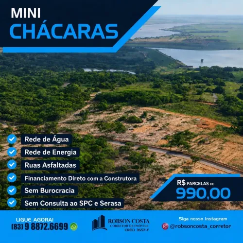 Mini Chácaras a 15 Minutos de João Pessoa