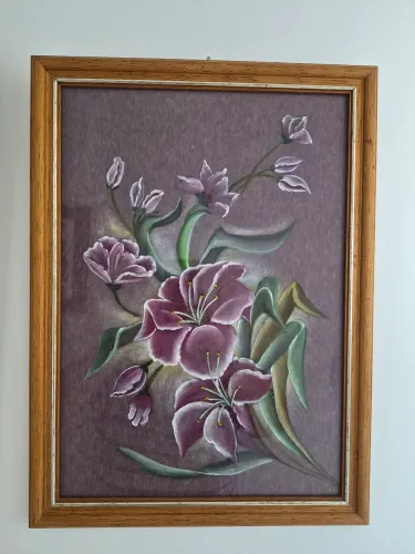 Quadro pintado a mão 