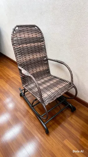 Cadeira de balanço de fibra