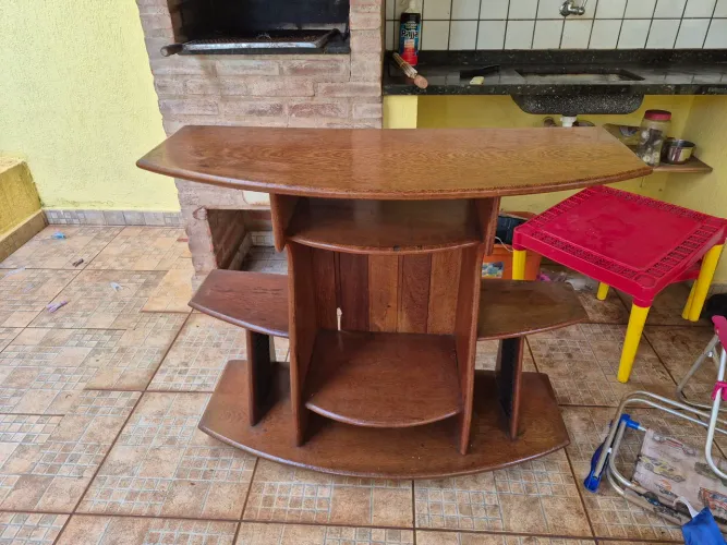 Rack de TV de Madeira 