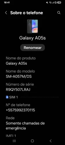 Vendo A5s preto 