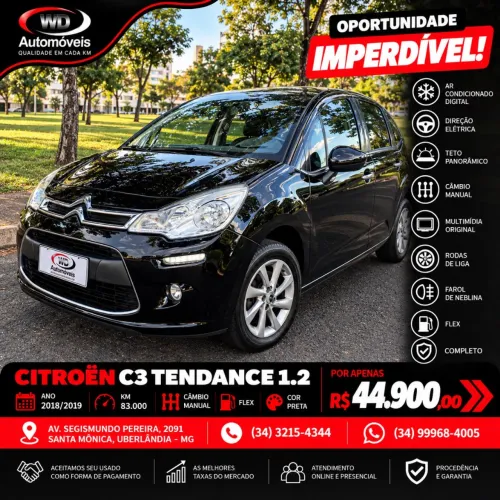 Citroen C3 Tendance Pure Tech 1.2 Flex 12V Mec. 2019