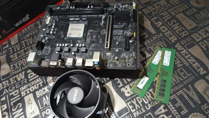 Kit Ryzen 5 5600GT + a520 Hayom + 16gb Ram Ddr4