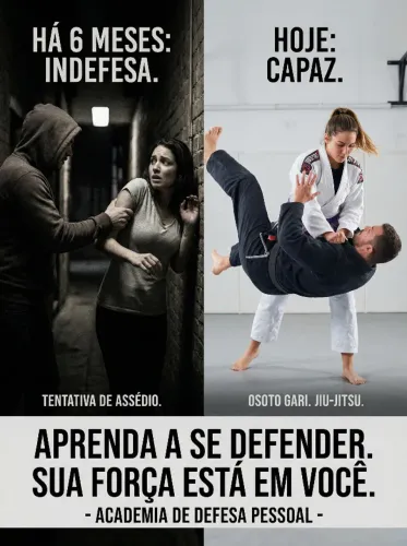 Defesa pessoal para mulheres - Jiu Jitsu 100% gratuito