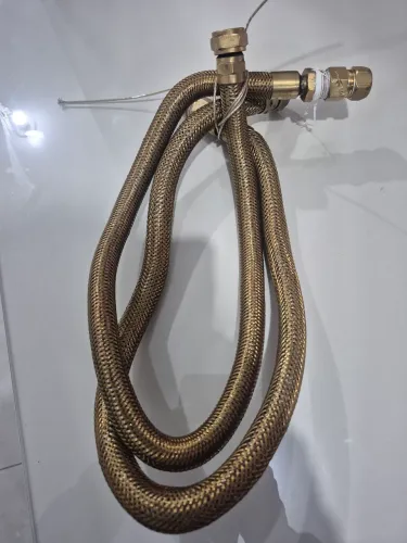 Mangueira de cobre 80 cm para Dupla instalação gás encanado GLP.