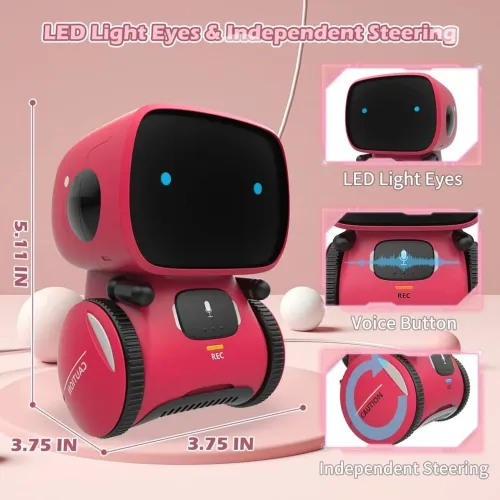 Brinquedos infantis robô inteligente AI | Companheiro de diálogo de controle de voz Puyu |