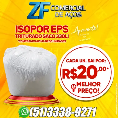 ISOPOR EPS TRITURADO SACO 330L 