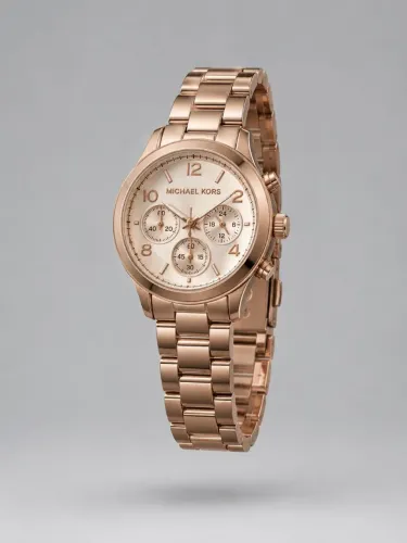 Relógio Michael Kors Runway Chronograph Rose Gold.
