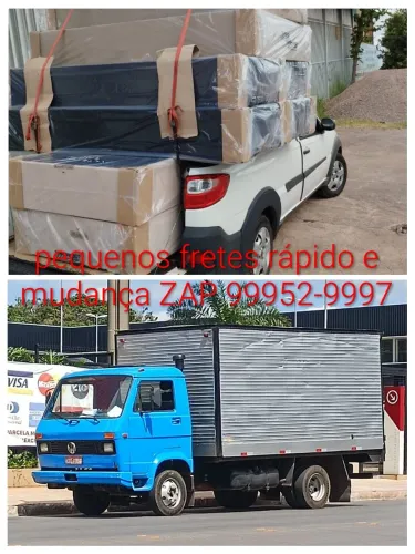 Pequenos fretes rápido e mudança em águas claras 