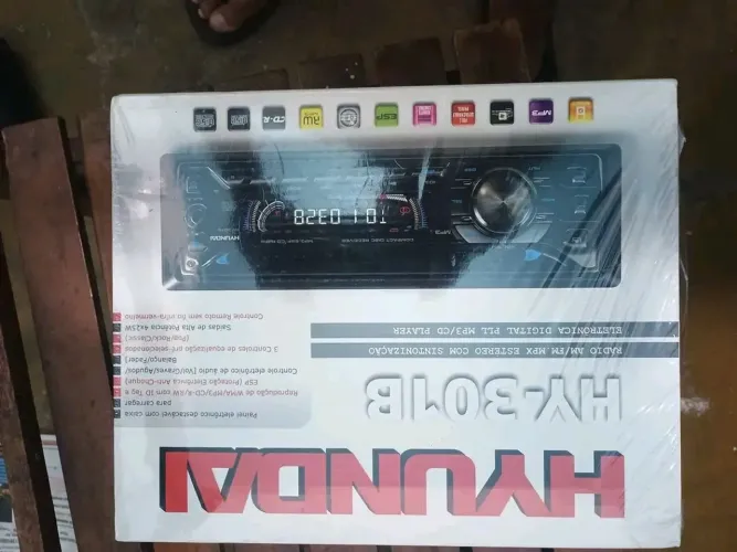 Rádio de carro zero km na caixa