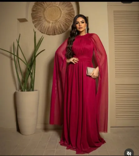 Vestido de Festa Marsala com Brilho