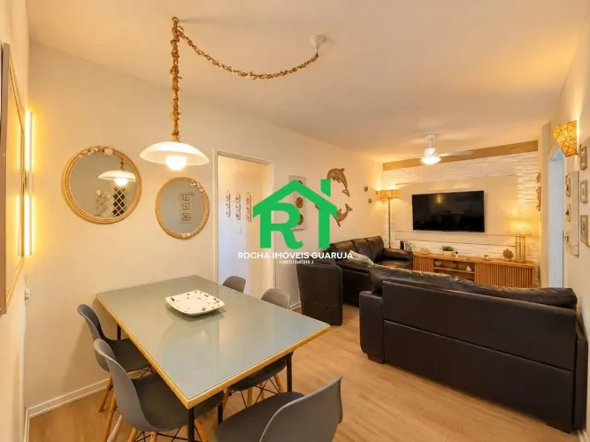 Apartamento beira mar com 2 quartos (1 suíte), 2 vagas e lazer à venda em Pitangueiras, Gu
