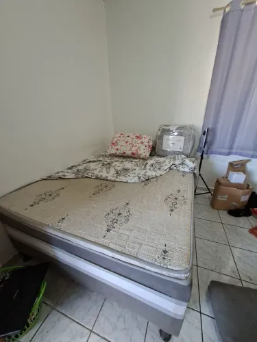 Cama box casal + acessórios